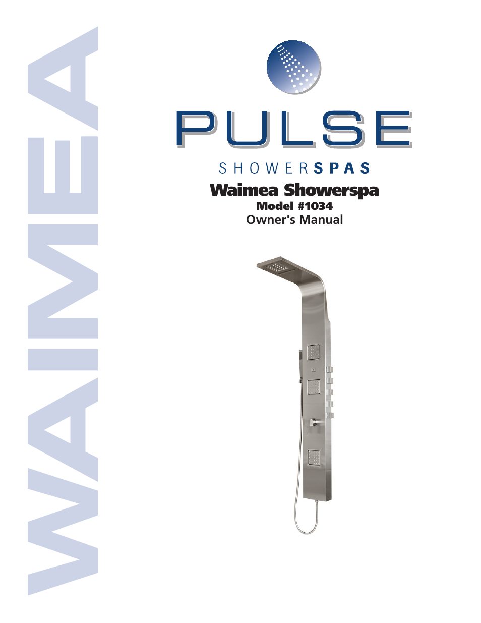 PULSE ShowerSpas 1034 Waimea User Manual | 8 pages