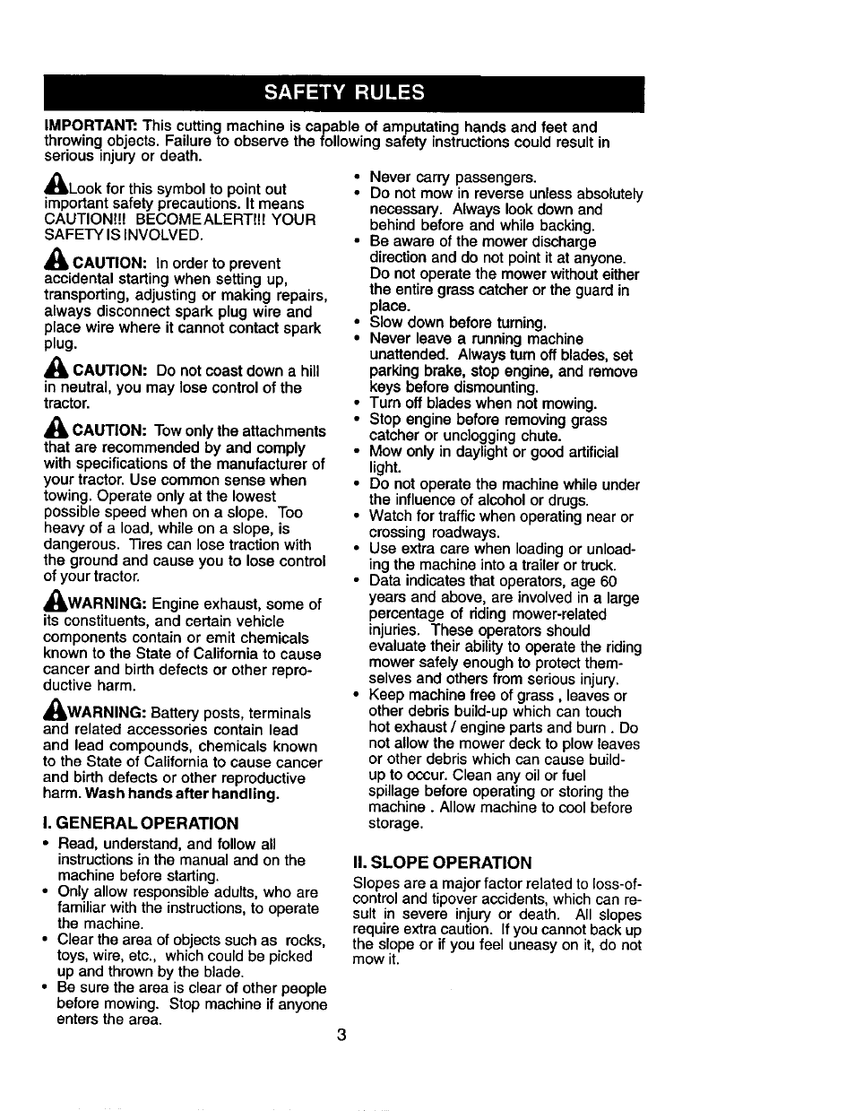 Safety rules | Craftsman 917.275280 User Manual | Page 3 / 60