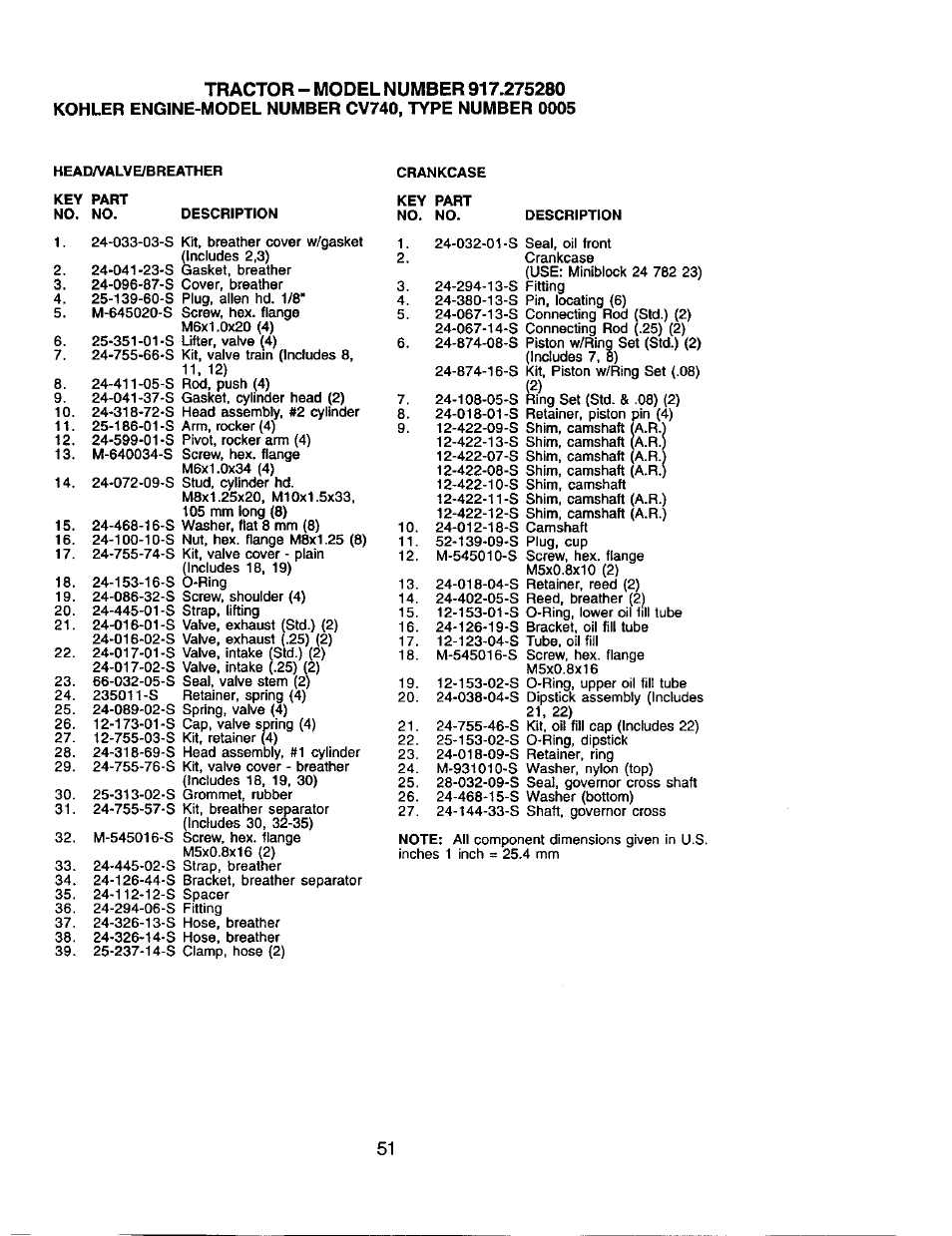 Craftsman 917.275280 User Manual | Page 51 / 60