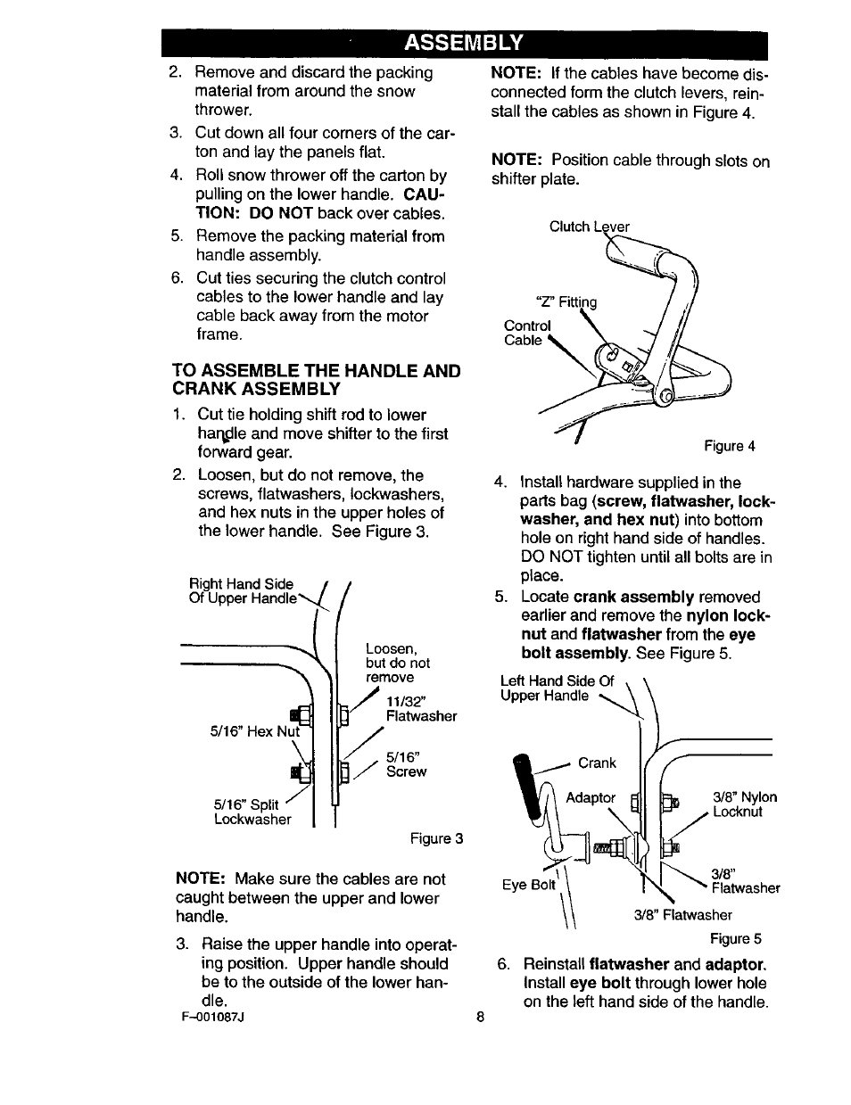 Assembly | Craftsman 536.886440 User Manual | Page 8 / 54