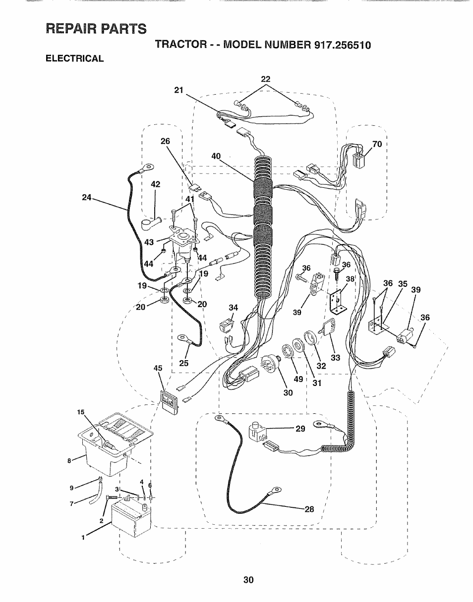 Repair parts, Repair parts -53, Repair | Craftsman 917.25650 User Manual | Page 30 / 56