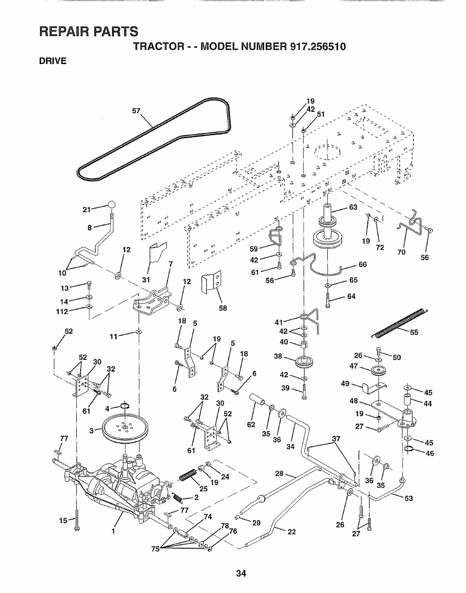 Craftsman 917.25650 User Manual | Page 34 / 56