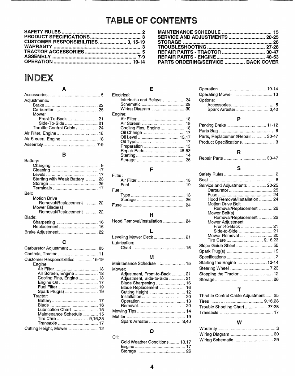 Craftsman 917.25650 User Manual | Page 4 / 56