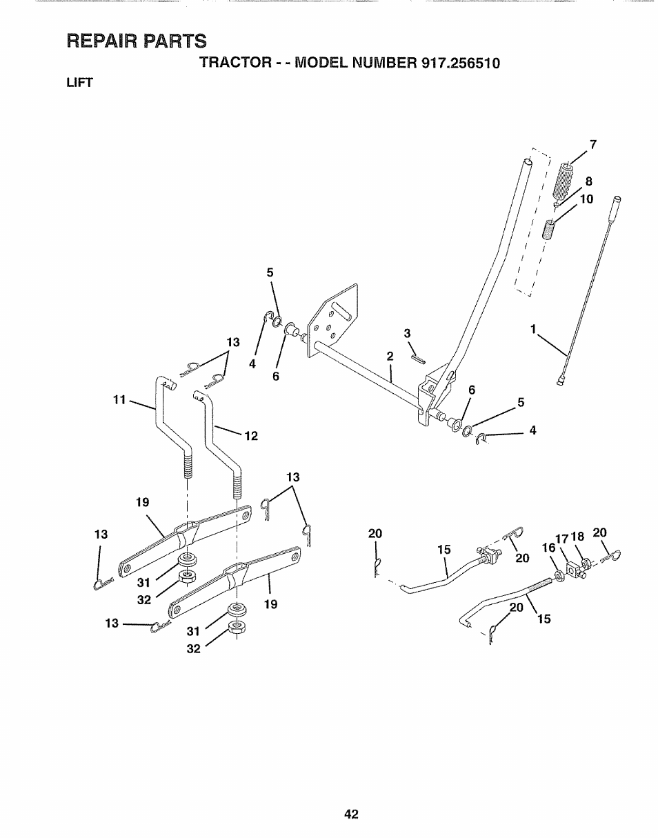 Craftsman 917.25650 User Manual | Page 42 / 56