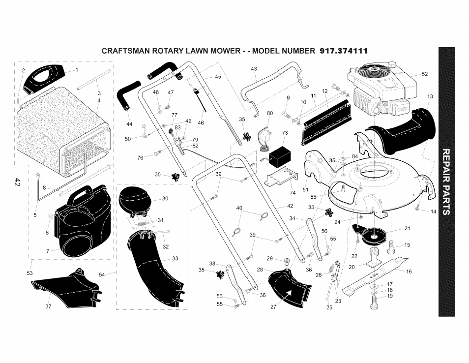 Craftsman 917.374111 User Manual | Page 42 / 52