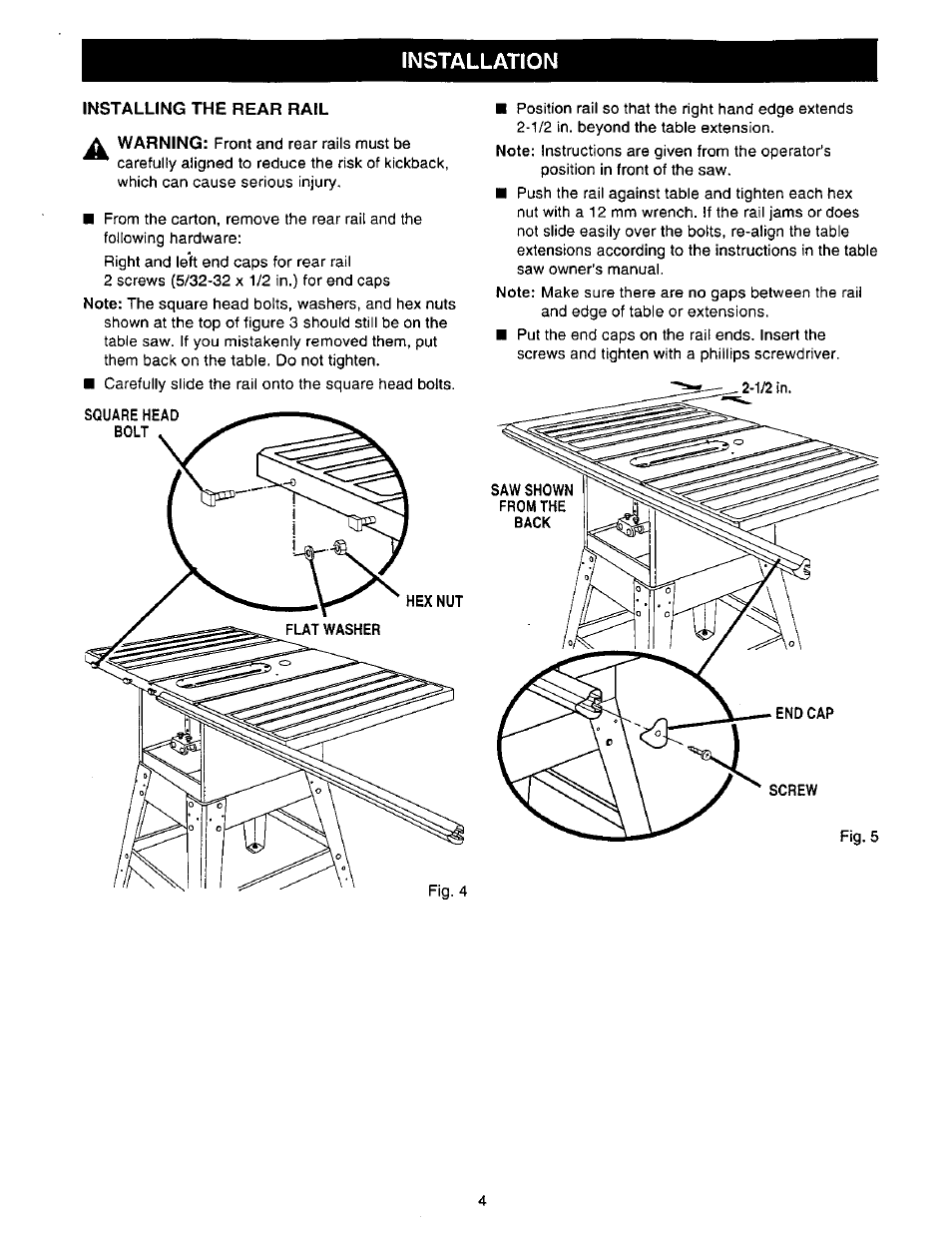 Installation | Craftsman 315.228410 User Manual | Page 4 / 8