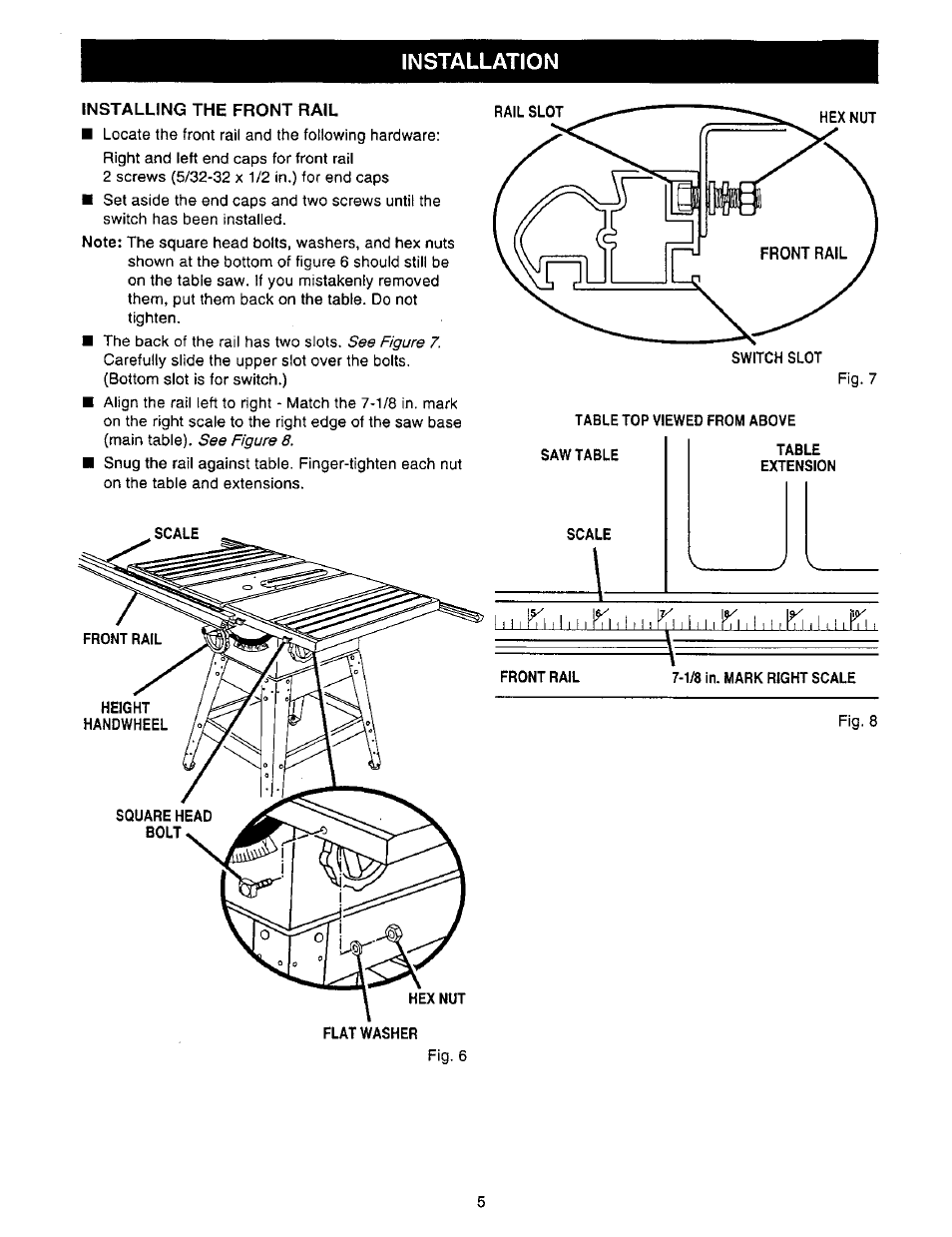 Installation | Craftsman 315.228410 User Manual | Page 5 / 8