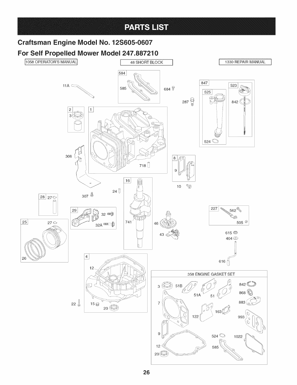 Craftsman 247.887210 User Manual | Page 26 / 60