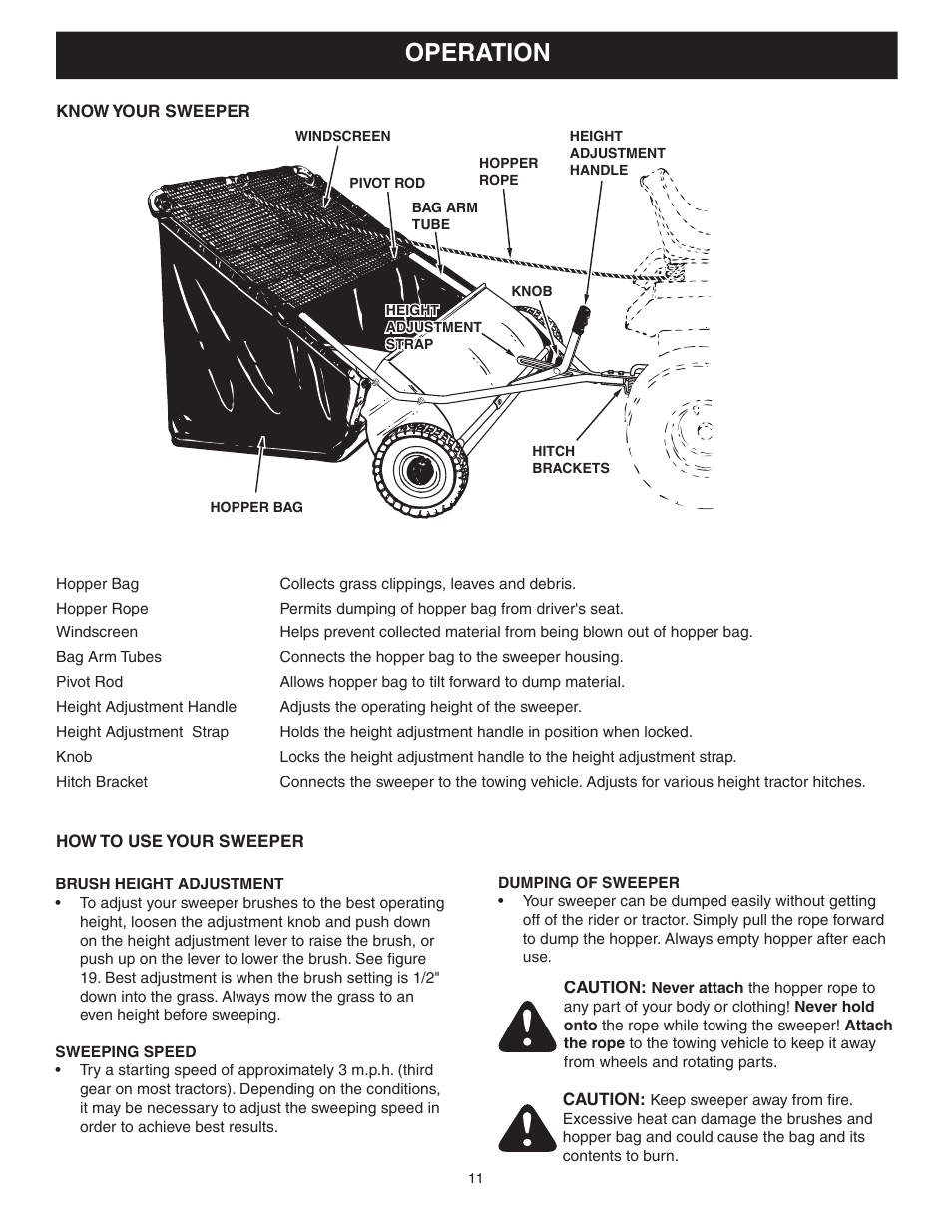 Operation | Craftsman 486.242112 User Manual | Page 11 / 16