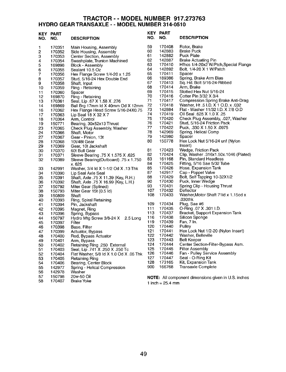 Craftsman 917.273763 User Manual | Page 49 / 56