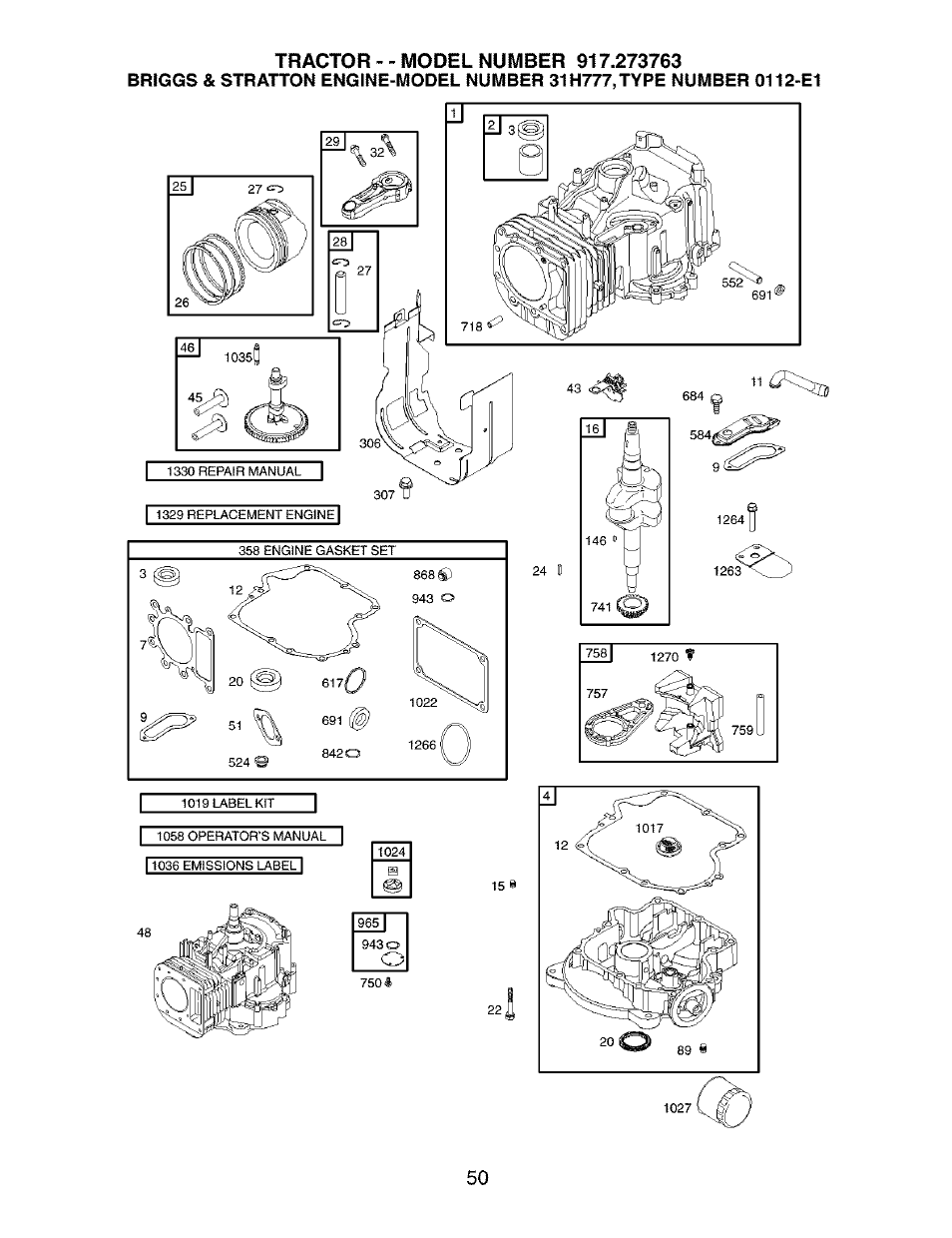 Craftsman 917.273763 User Manual | Page 50 / 56