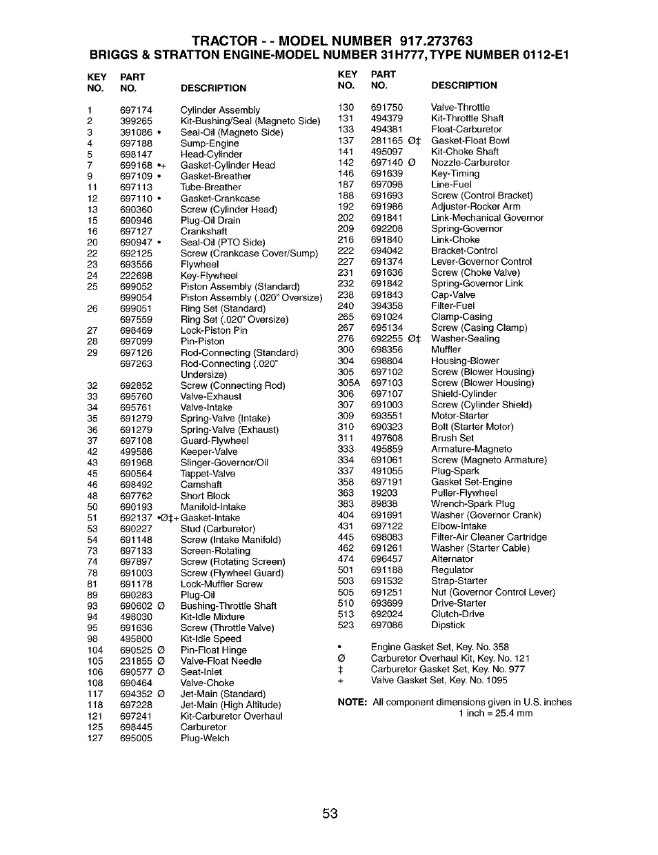 Craftsman 917.273763 User Manual | Page 53 / 56