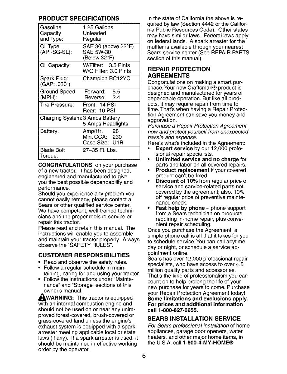 Craftsman 917.273763 User Manual | Page 6 / 56