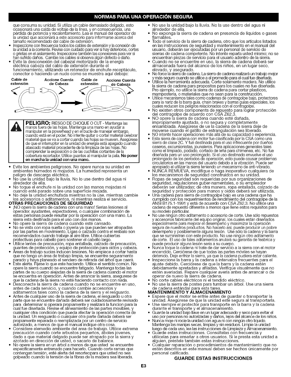 Guarde estas instrucciones | Craftsman 316.792460 User Manual | Page 11 / 20