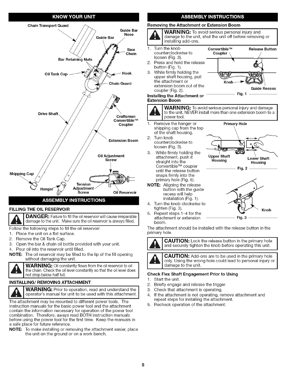 Craftsman 316.792460 User Manual | Page 5 / 20