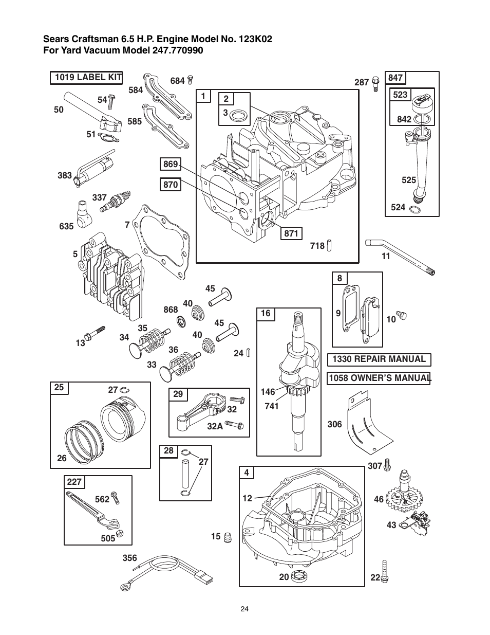 Craftsman 247.77099 User Manual | Page 24 / 52