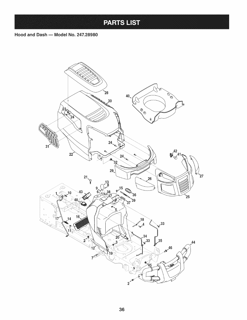Craftsman 247.28980 User Manual | Page 36 / 100