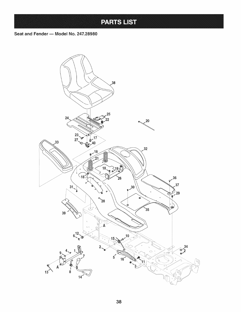Craftsman 247.28980 User Manual | Page 38 / 100