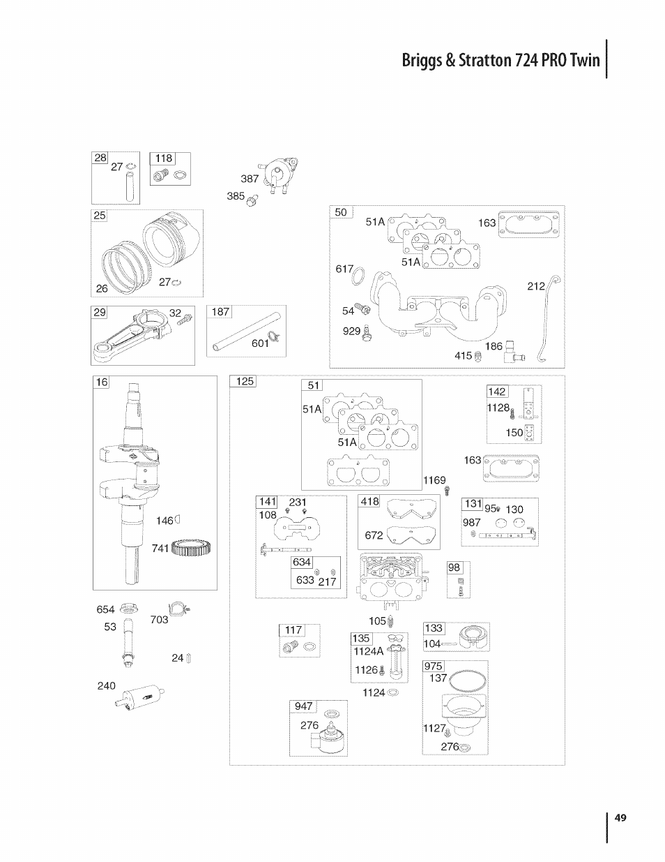 Briggs & stratton 724 pro twin | Craftsman 247.28980 User Manual | Page 49 / 100