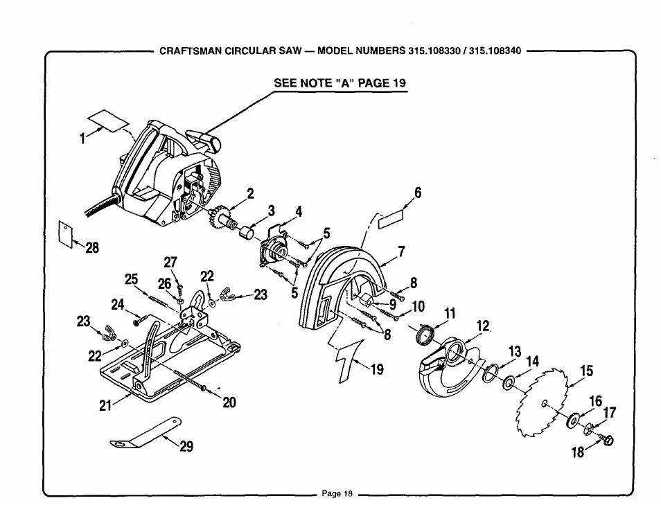 Craftsman 315.108340 User Manual | Page 18 / 20