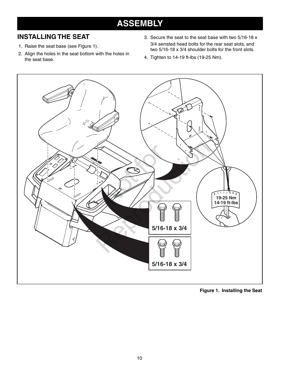 Not for reproduction | Craftsman 107.28993 User Manual | Page 10 / 112