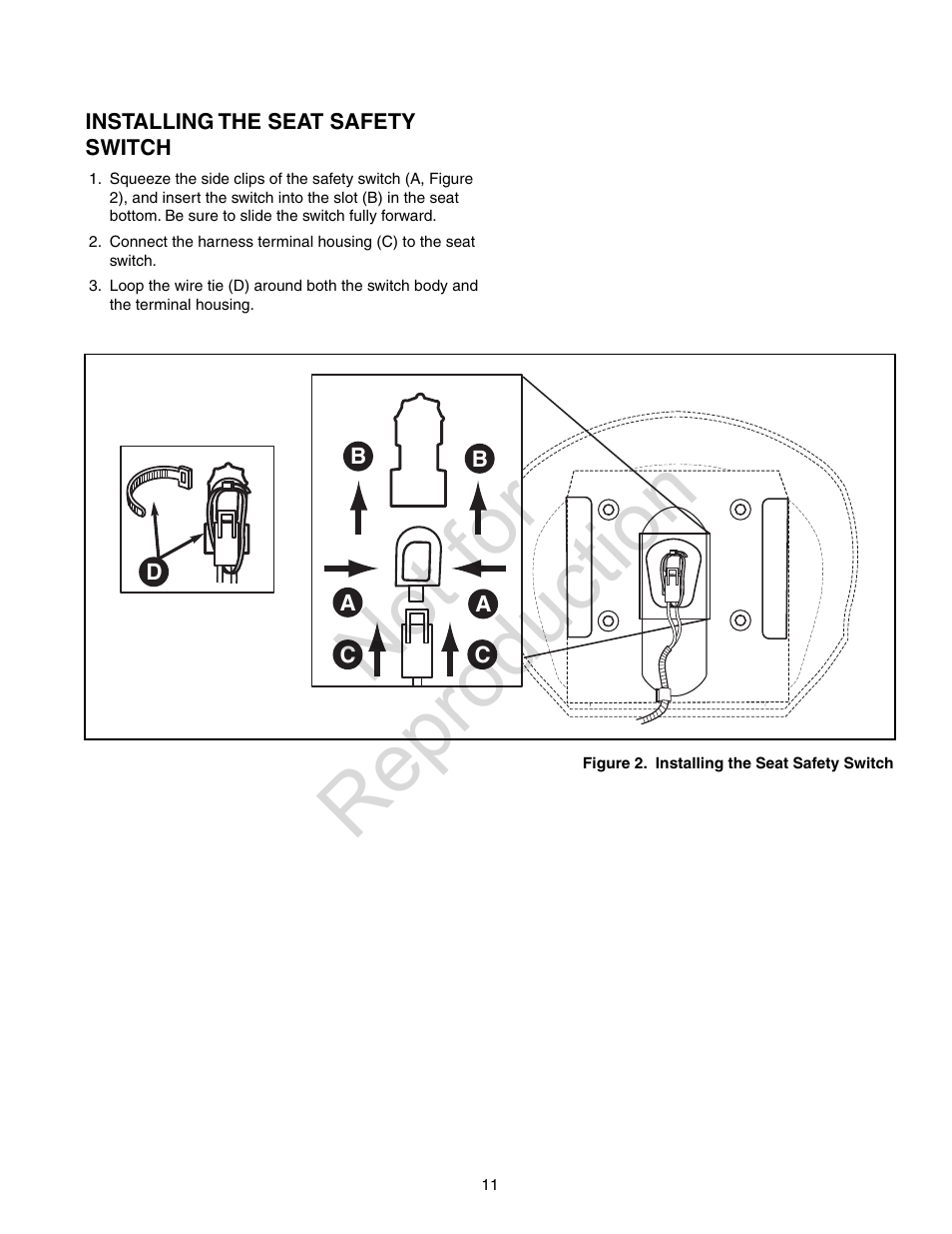 Not for reproduction | Craftsman 107.28993 User Manual | Page 11 / 112