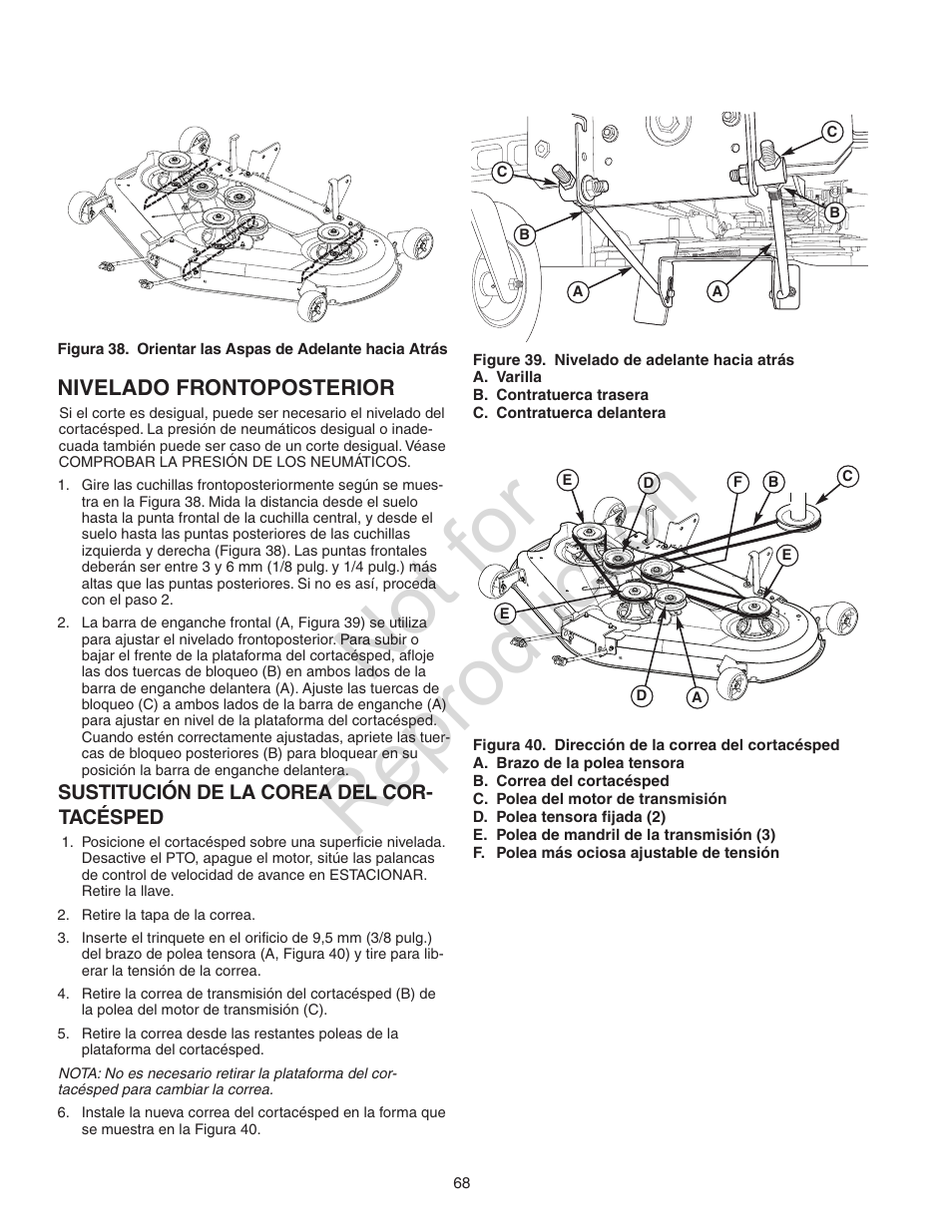 Not for reproduction | Craftsman 107.28993 User Manual | Page 68 / 112