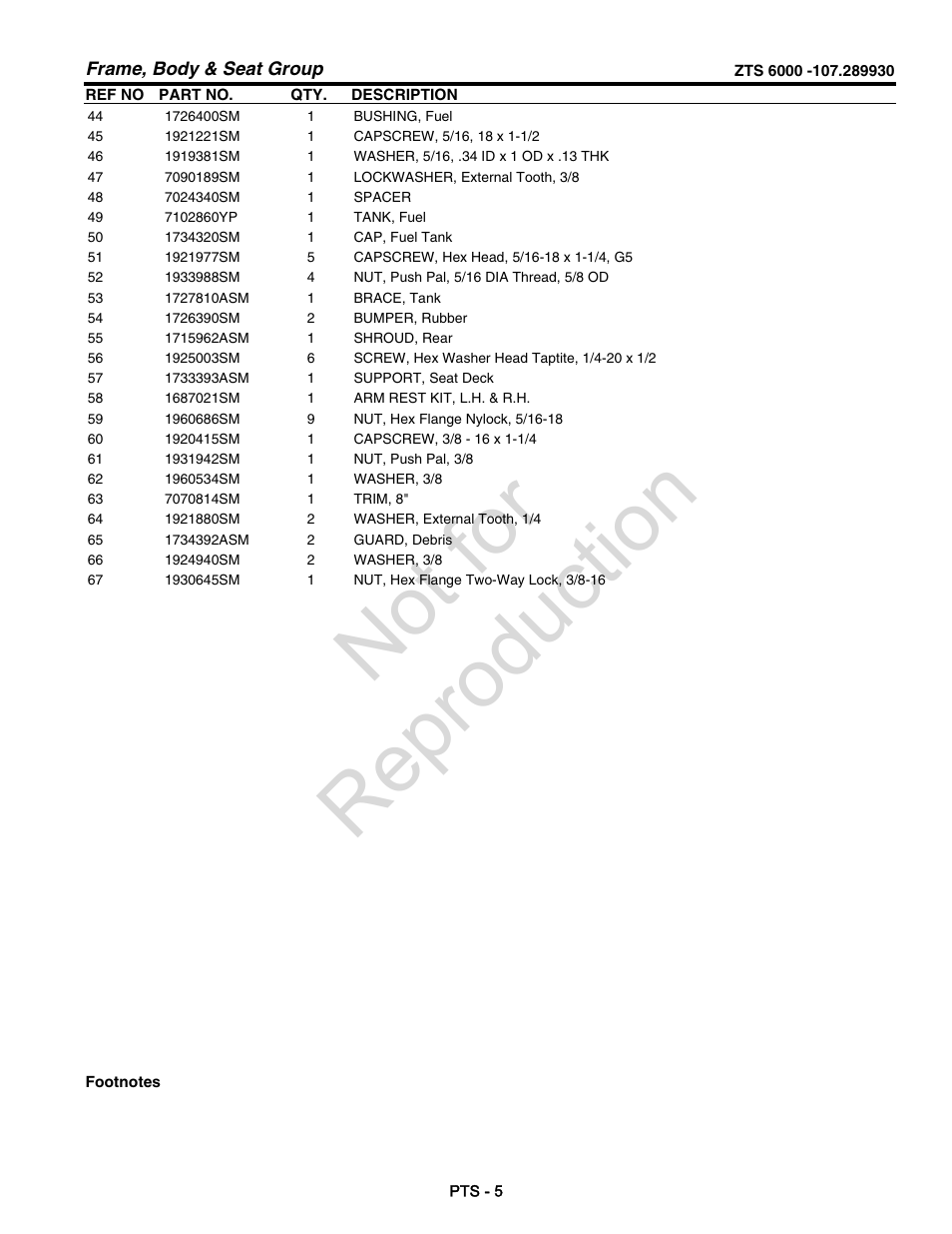 Not for reproduction | Craftsman 107.28993 User Manual | Page 77 / 112