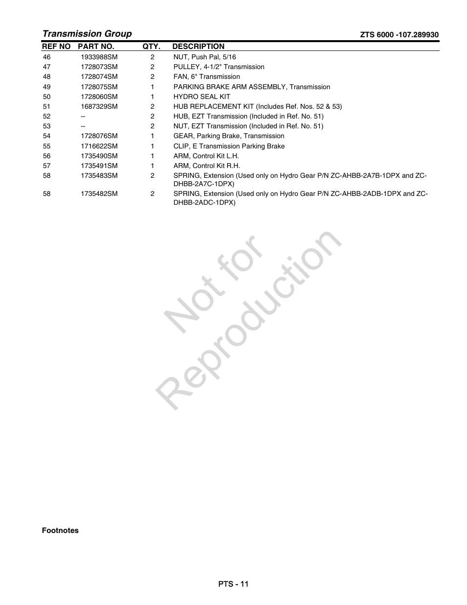 Not for reproduction | Craftsman 107.28993 User Manual | Page 83 / 112
