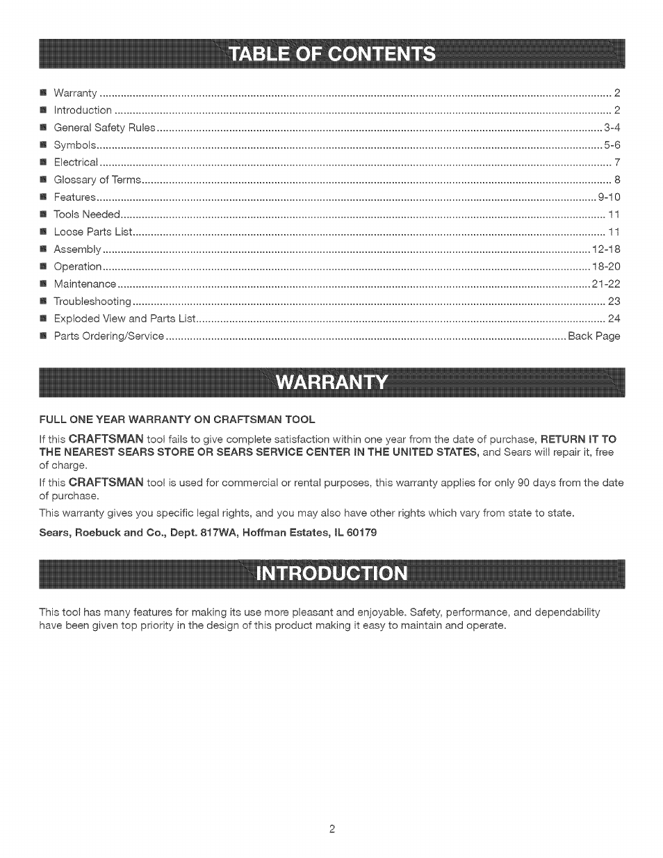 Craftsman 315.214770 User Manual | Page 2 / 32