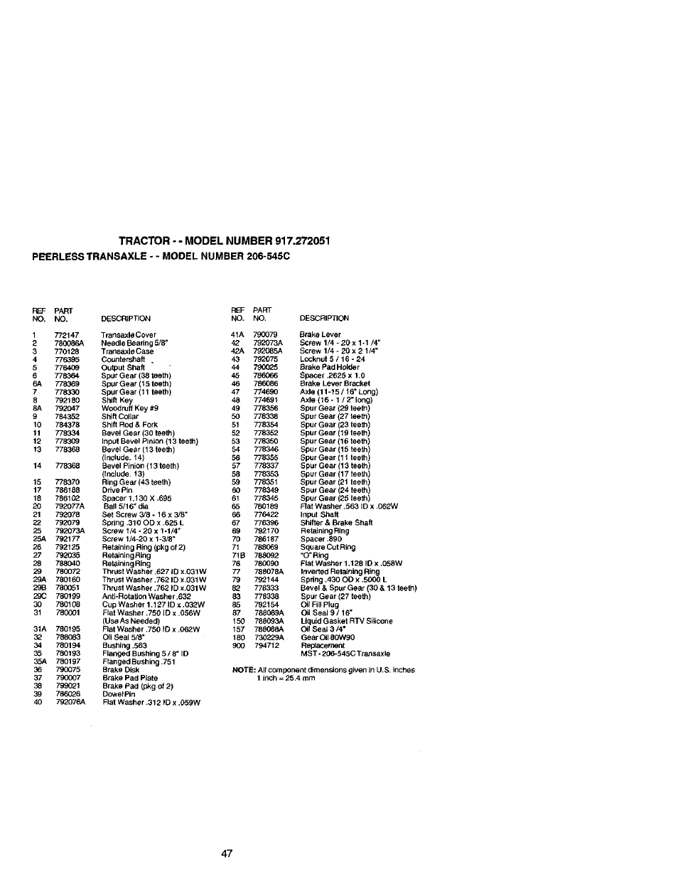 Craftsman 917.272051 User Manual | Page 47 / 60