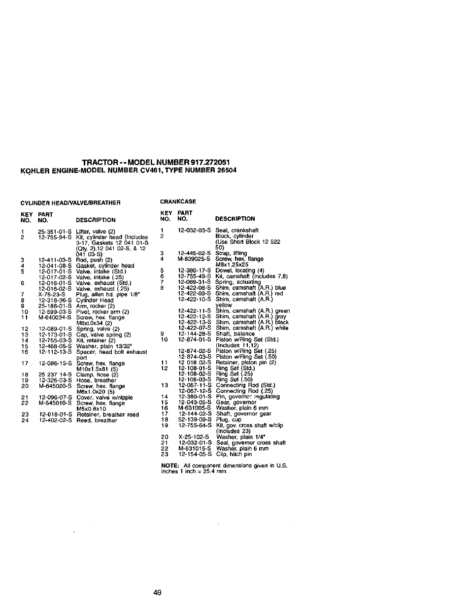 Craftsman 917.272051 User Manual | Page 49 / 60