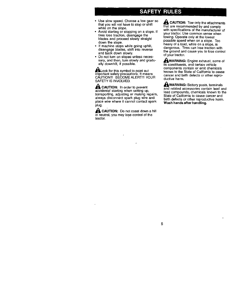 Safety rules | Craftsman 917.272051 User Manual | Page 5 / 60