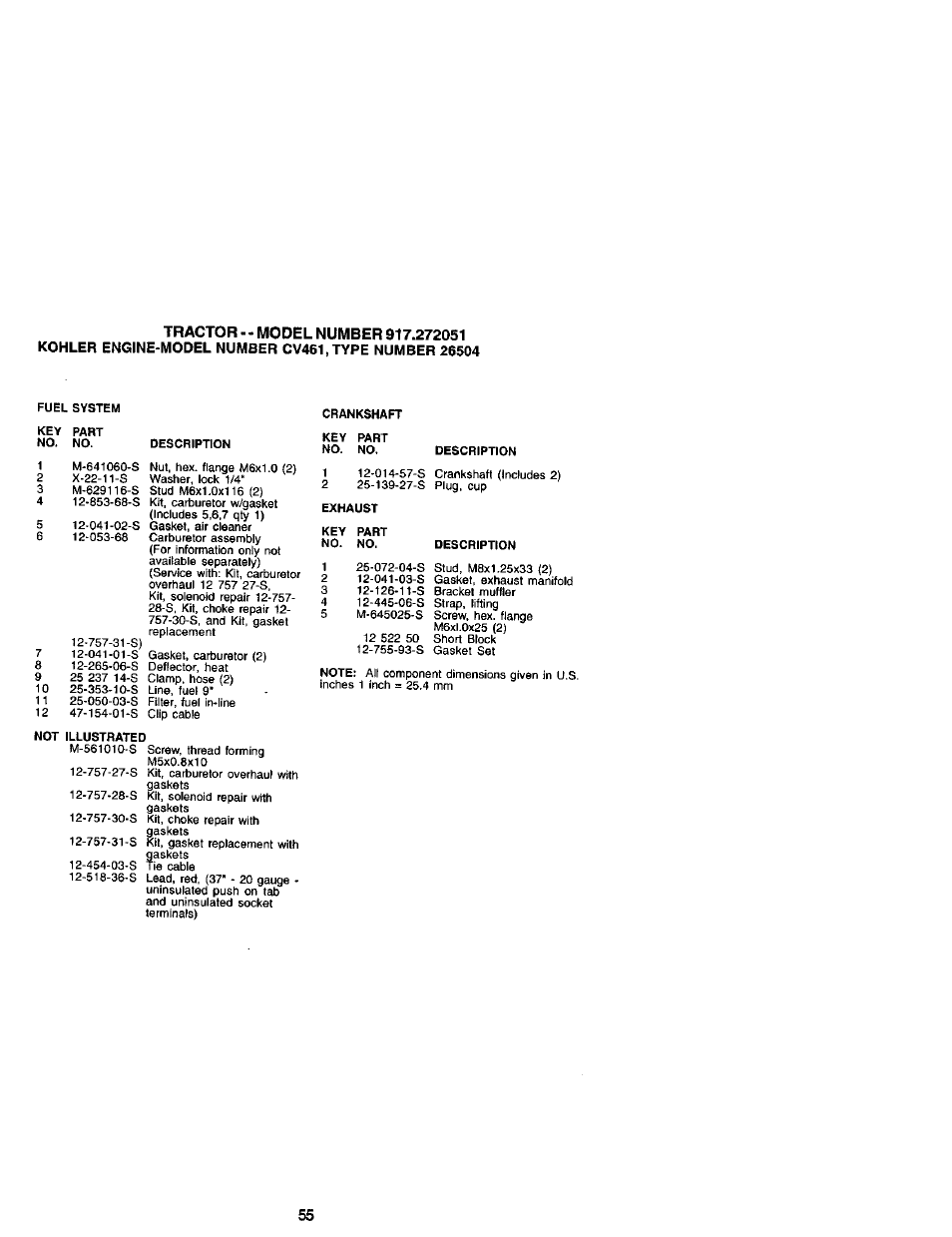 Craftsman 917.272051 User Manual | Page 55 / 60