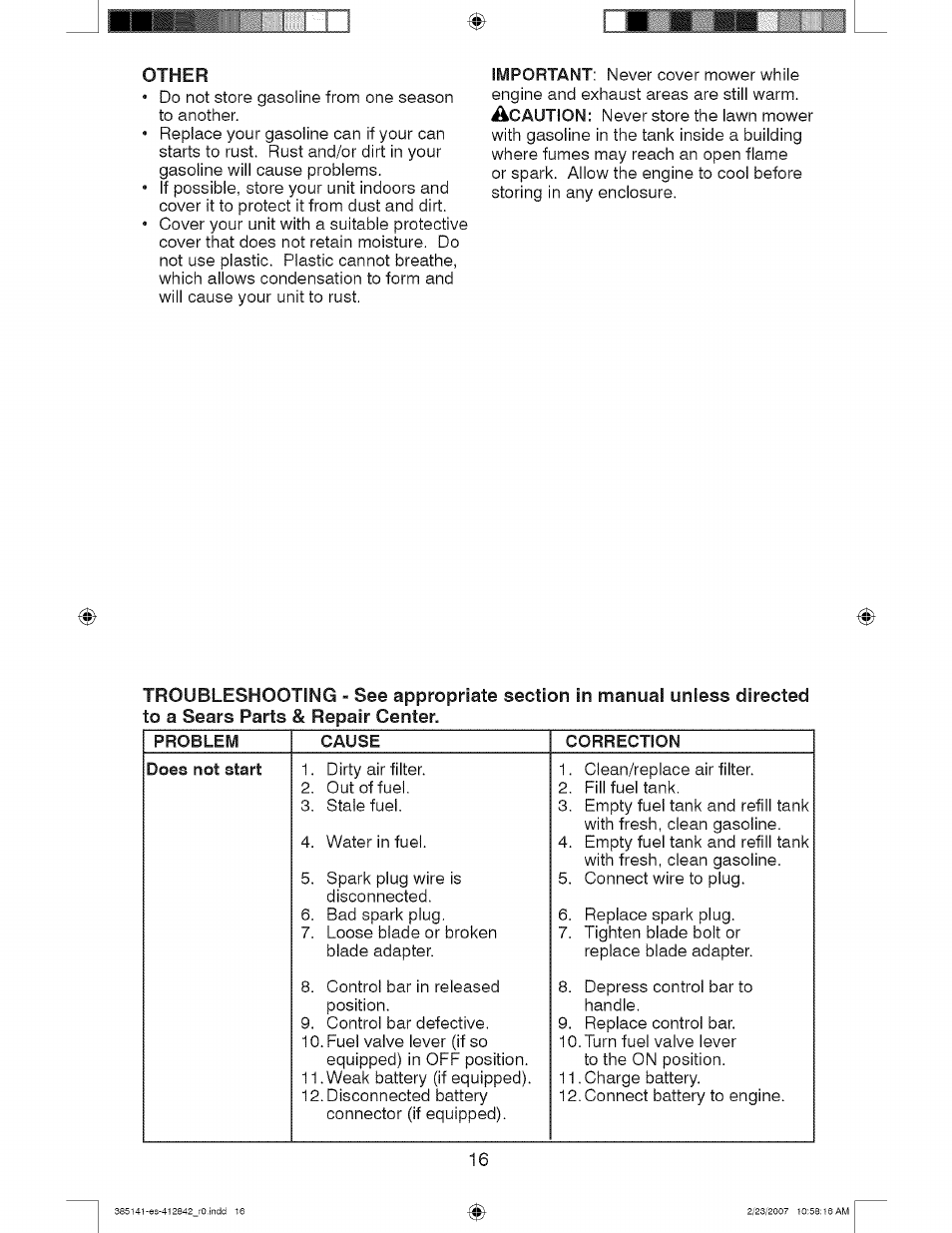 Craftsman 917.385141 User Manual | Page 16 / 40