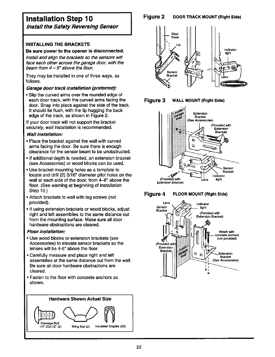 Figure 2, Figure 3, Figure 4 | Craftsman 1/2 HP GARAGE DOOR OPENER 139.53978SRT User Manual | Page 22 / 40