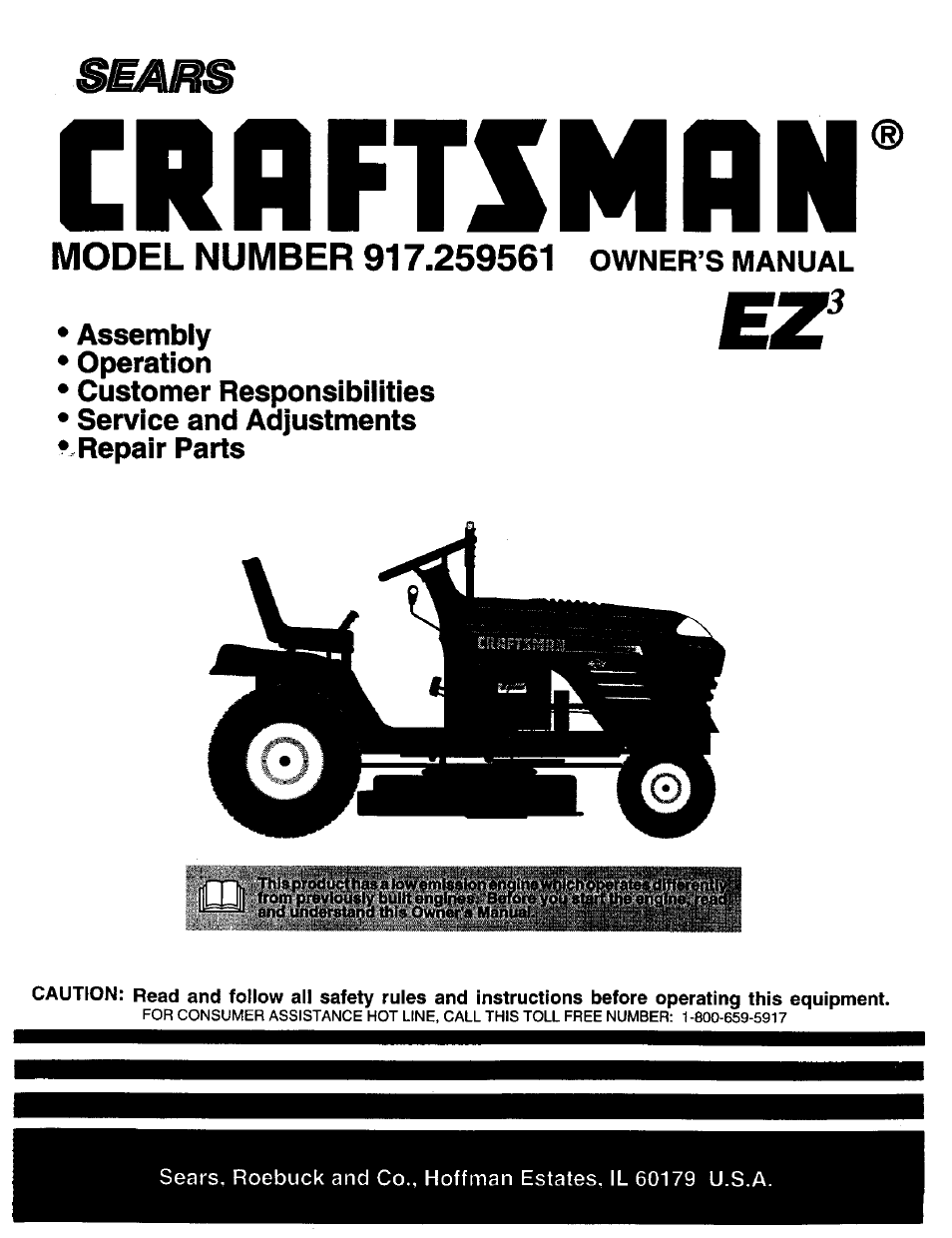 Craftsman 917.259561 User Manual | 56 pages