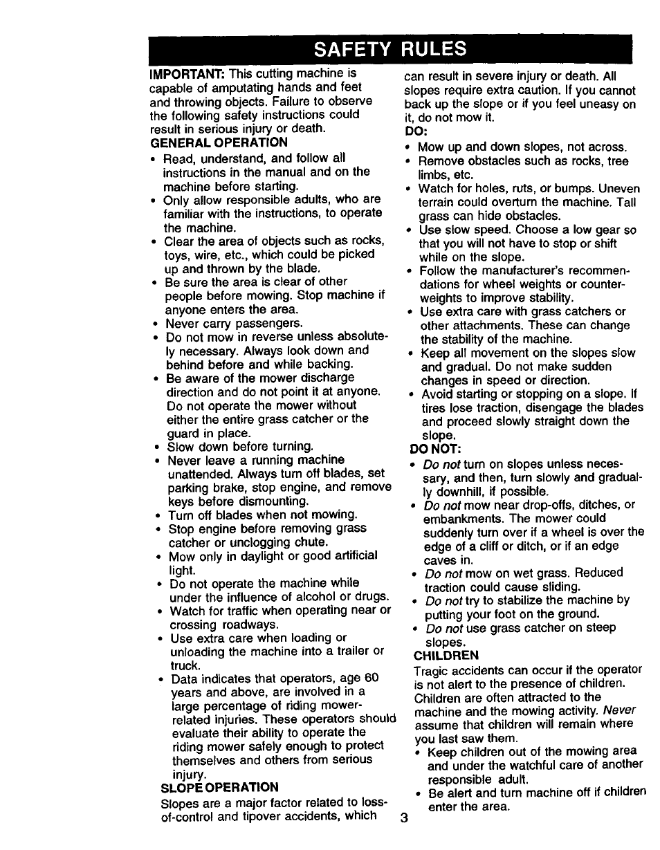 Safety rules | Craftsman 917.270760 User Manual | Page 3 / 60