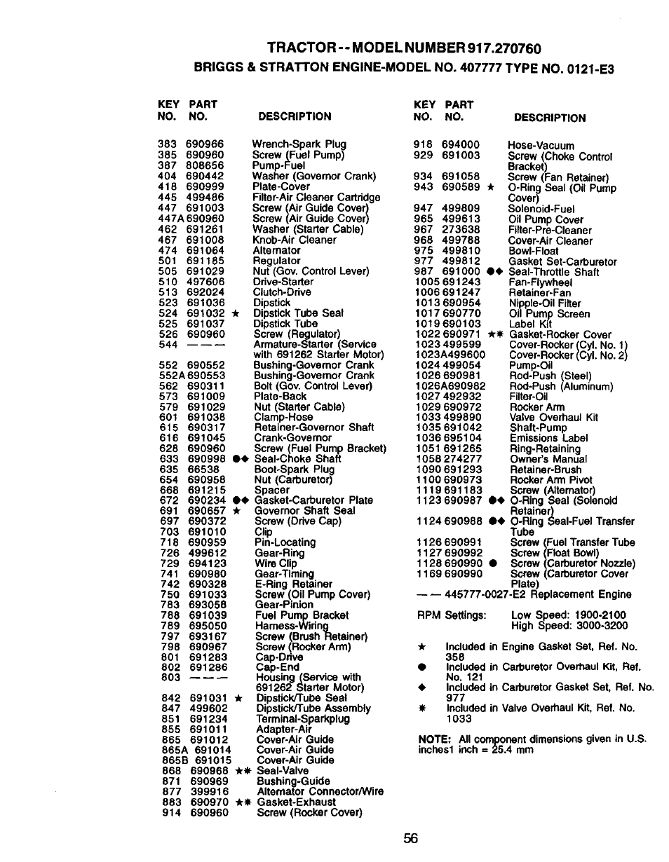Craftsman 917.270760 User Manual | Page 56 / 60