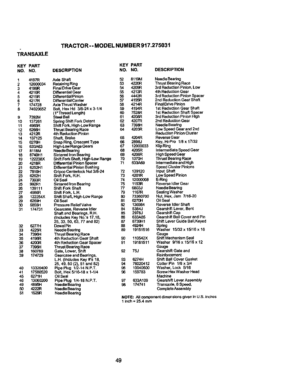 Craftsman 917.275031 User Manual | Page 49 / 60
