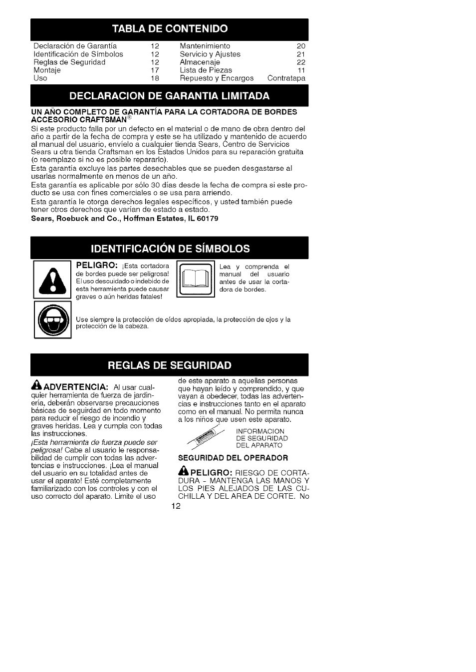 Craftsman 358.792403 User Manual | Page 11 / 21