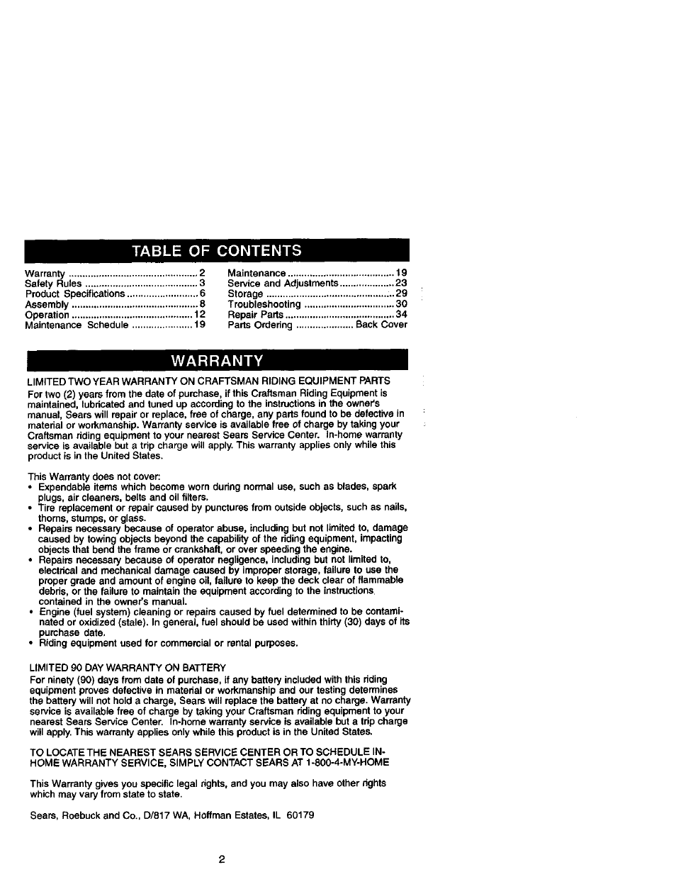 Craftsman 917.271820 User Manual | Page 2 / 60