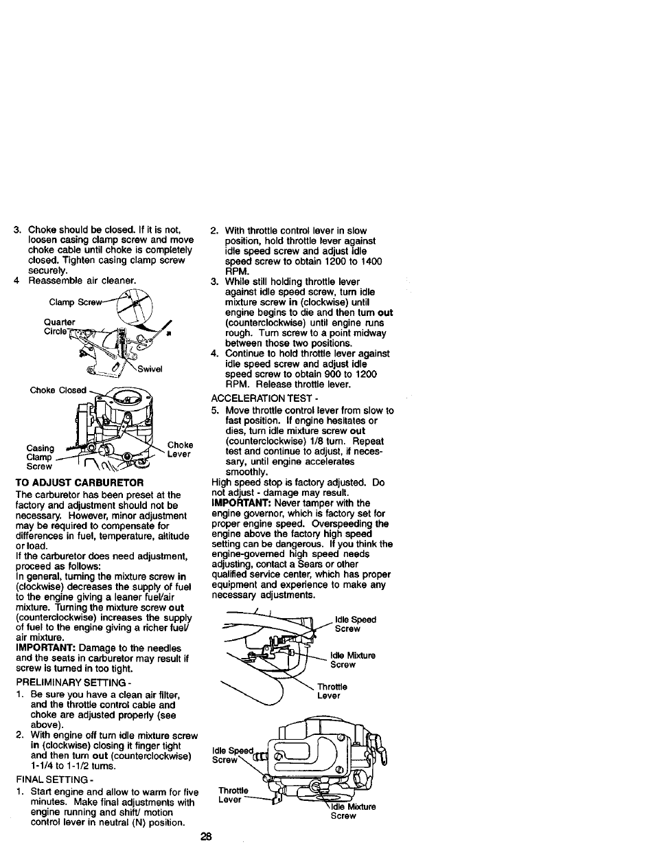 Craftsman 917.271820 User Manual | Page 28 / 60