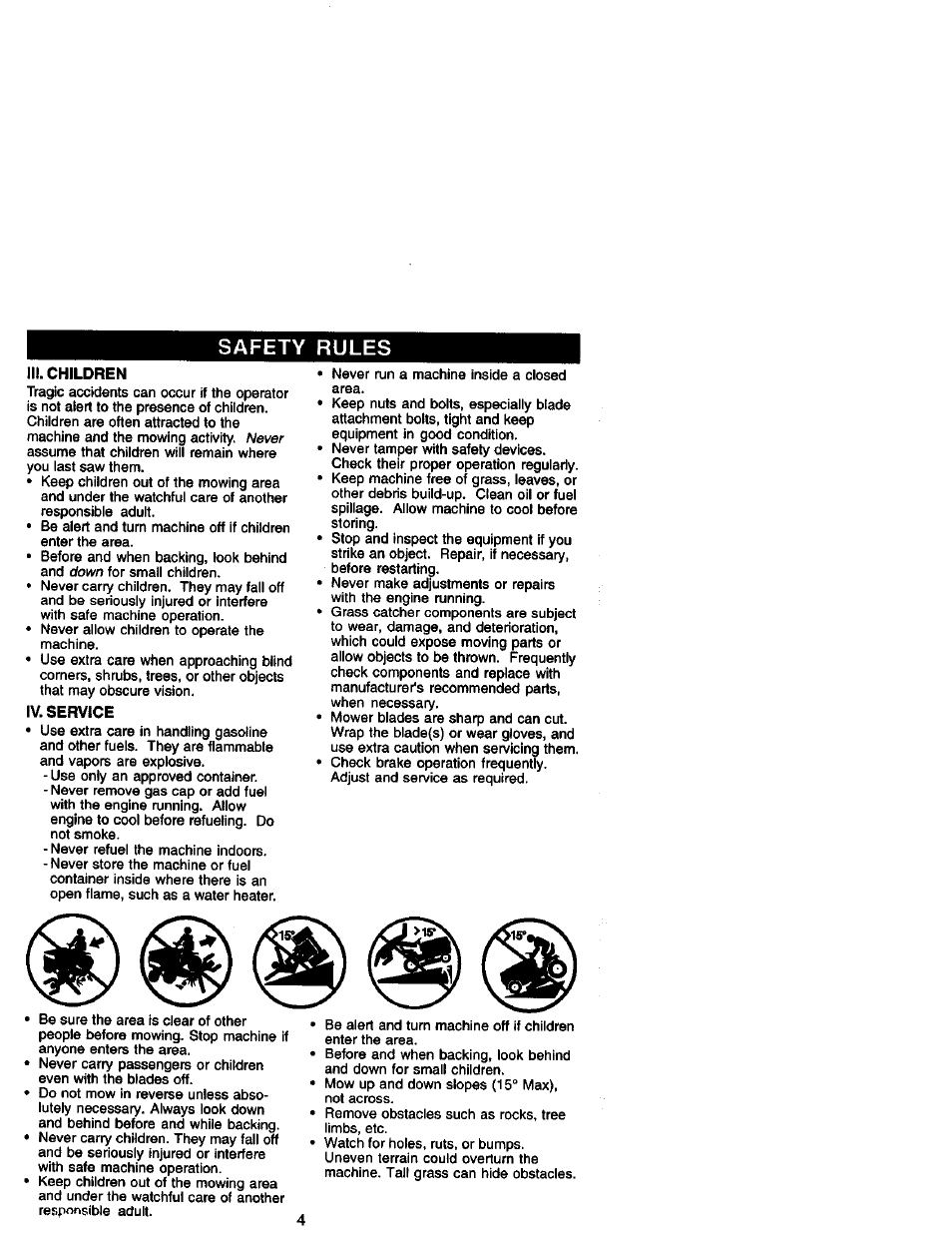 Safety rules | Craftsman 917.271820 User Manual | Page 4 / 60