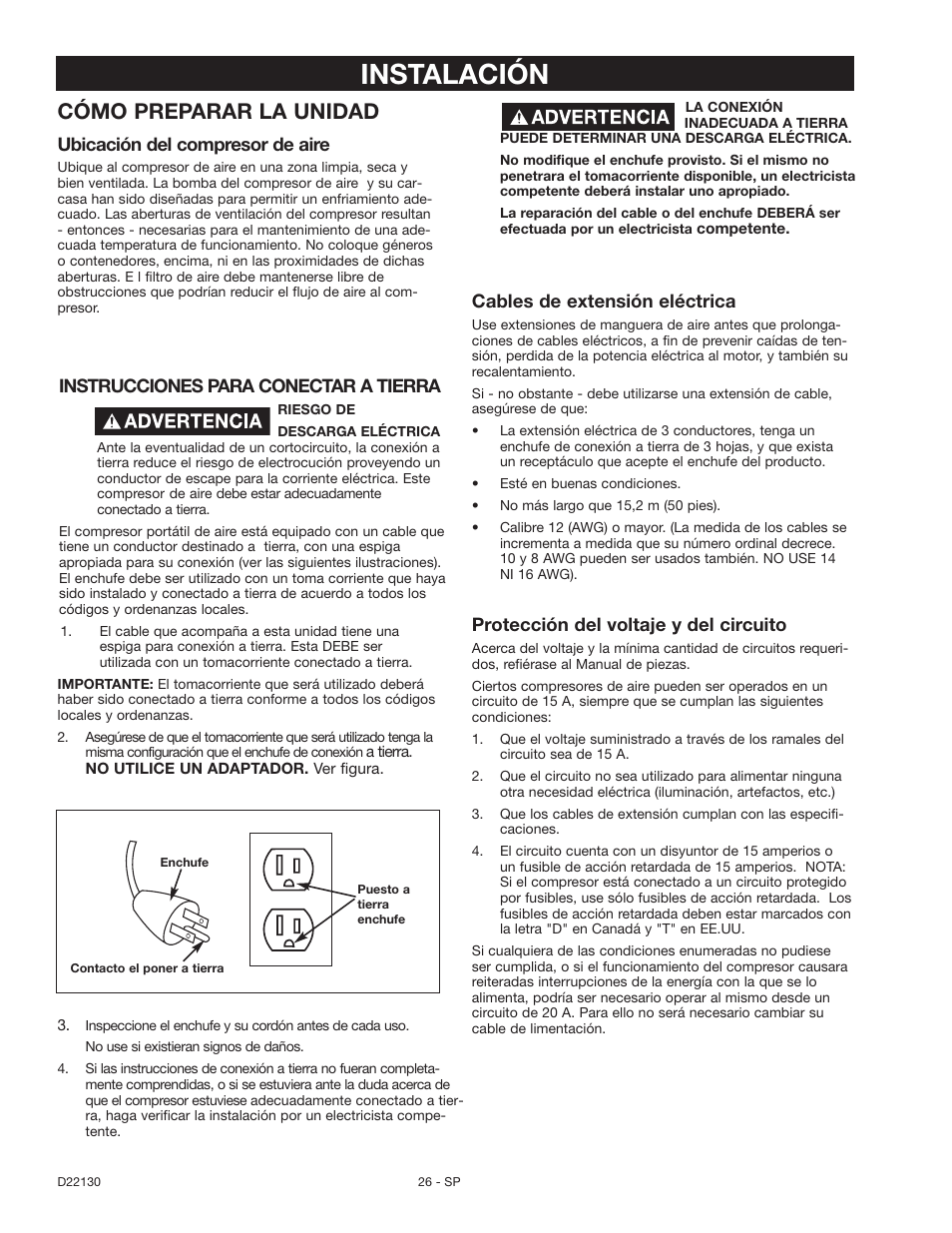 Instalación, Cómo preparar la unidad | Craftsman 919.16778 User Manual | Page 26 / 36