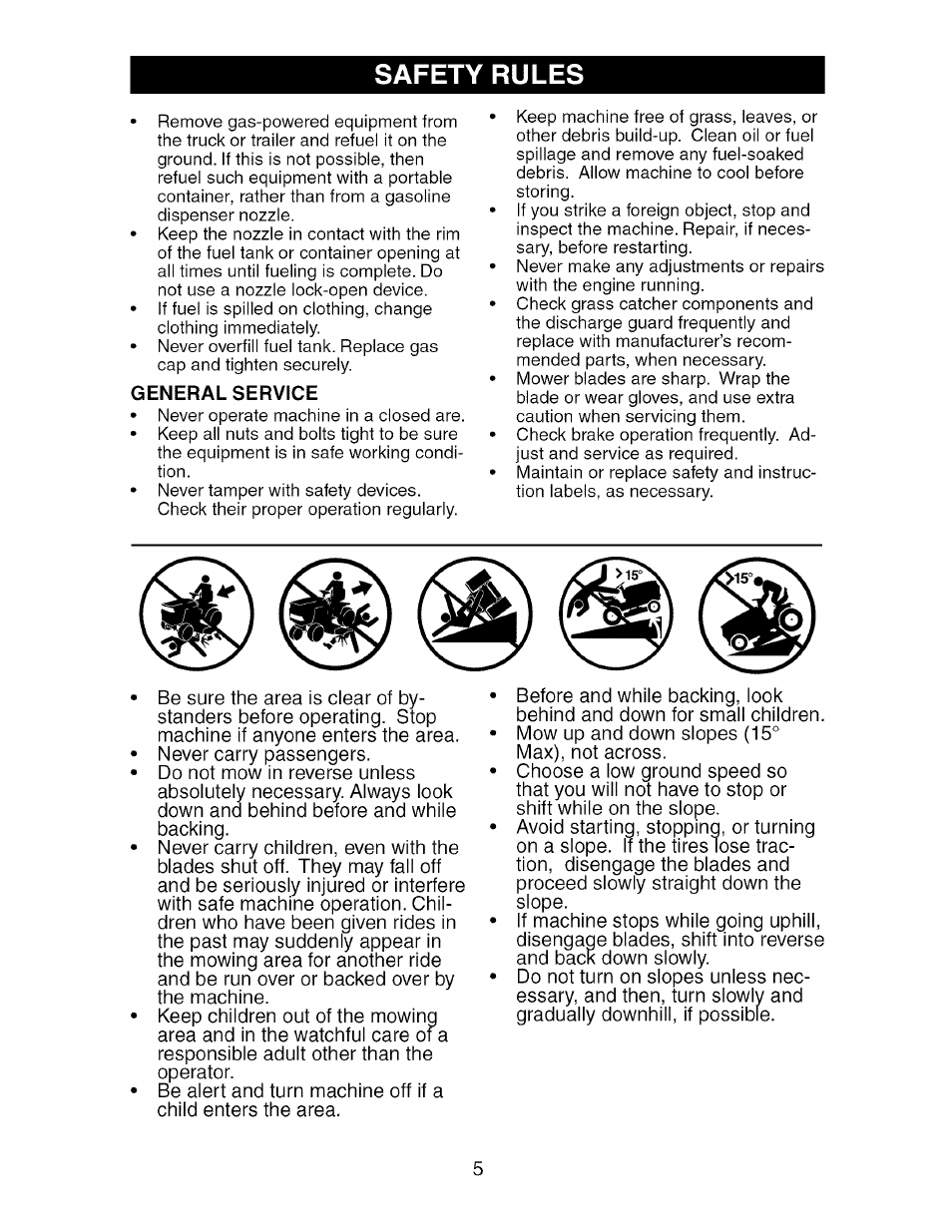 Safety rules | Craftsman 917.274750 User Manual | Page 5 / 56