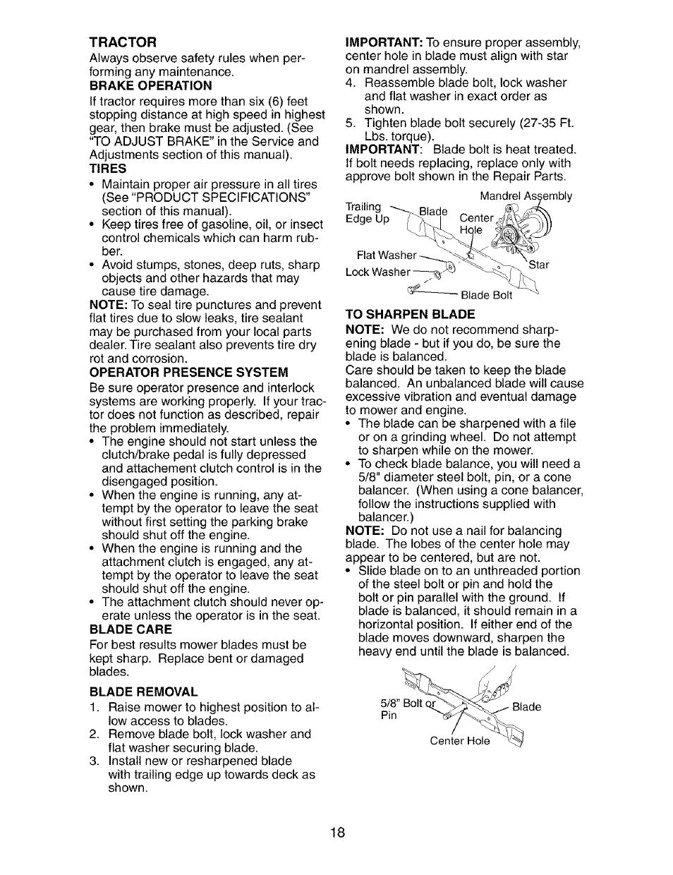 Tractor | Craftsman 917.273390 User Manual | Page 18 / 56