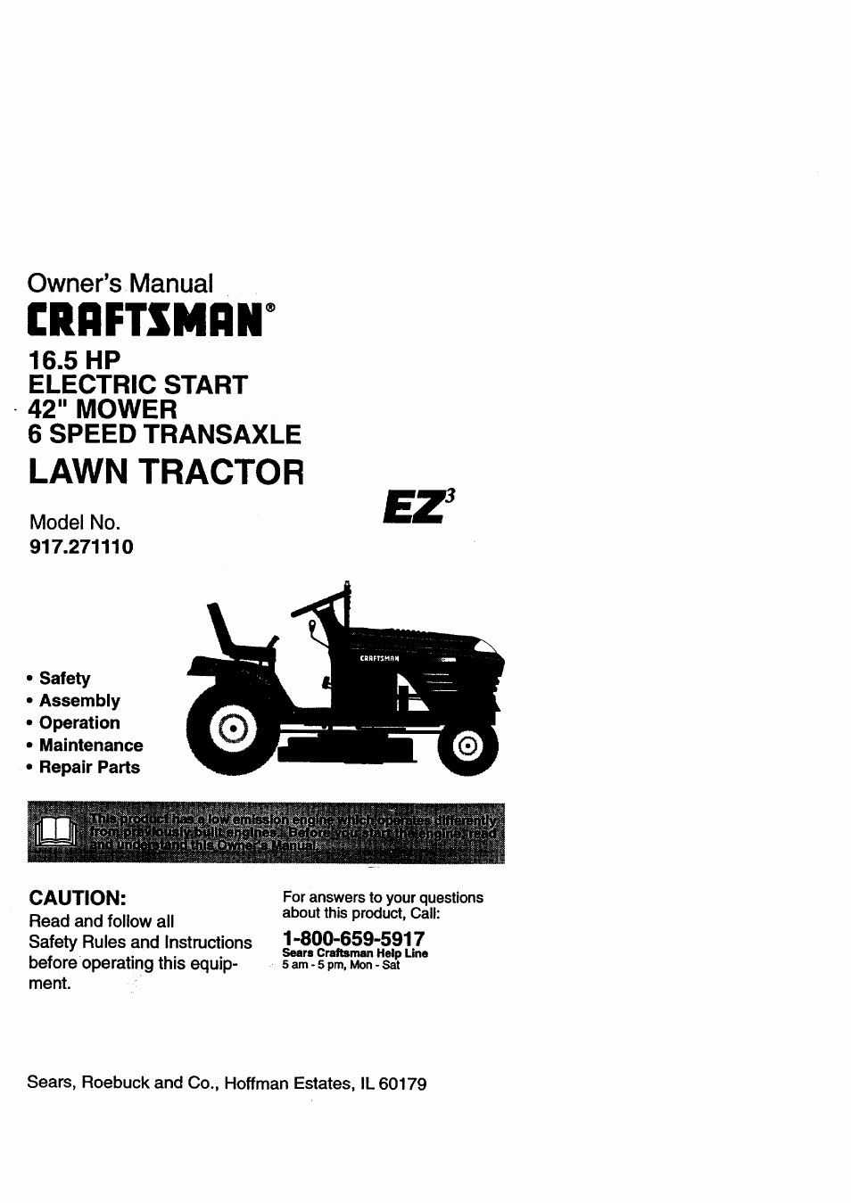 Craftsman 917.271110 User Manual | 60 pages