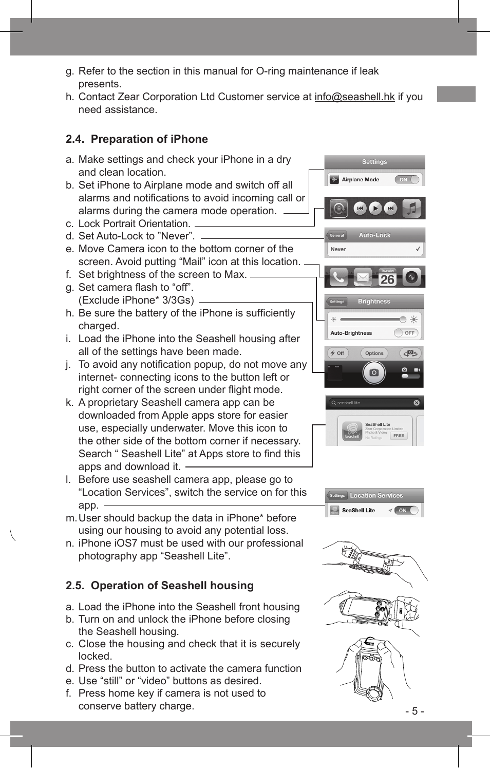 SeaShell SS-i5 User Manual User Manual | Page 6 / 10