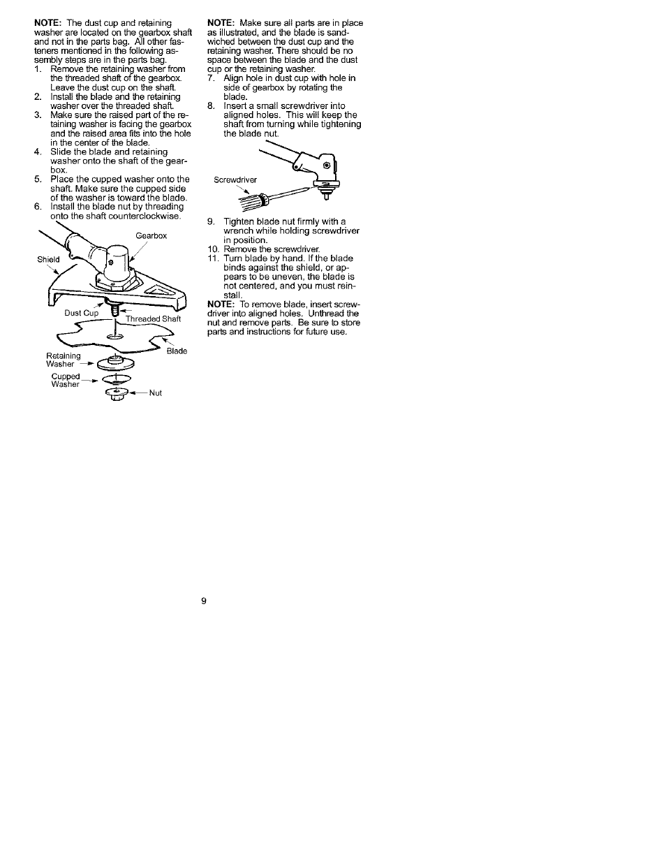 Craftsman 358.792442 User Manual | Page 9 / 15